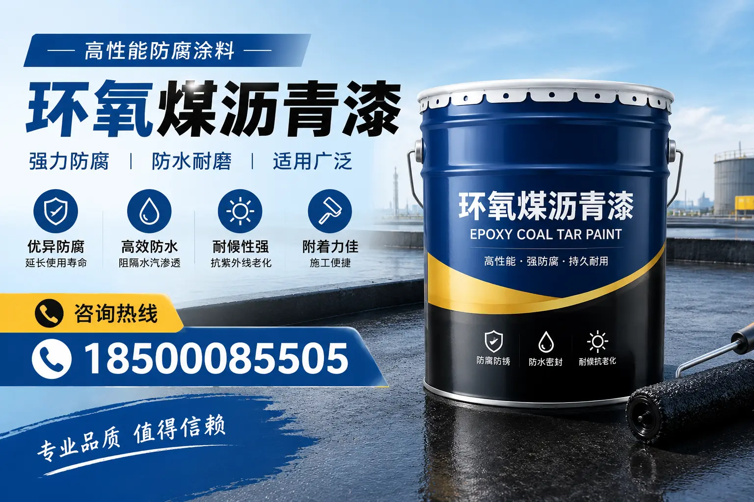 环氧煤沥青漆的主要成分与功能,惠州用户深度了解
